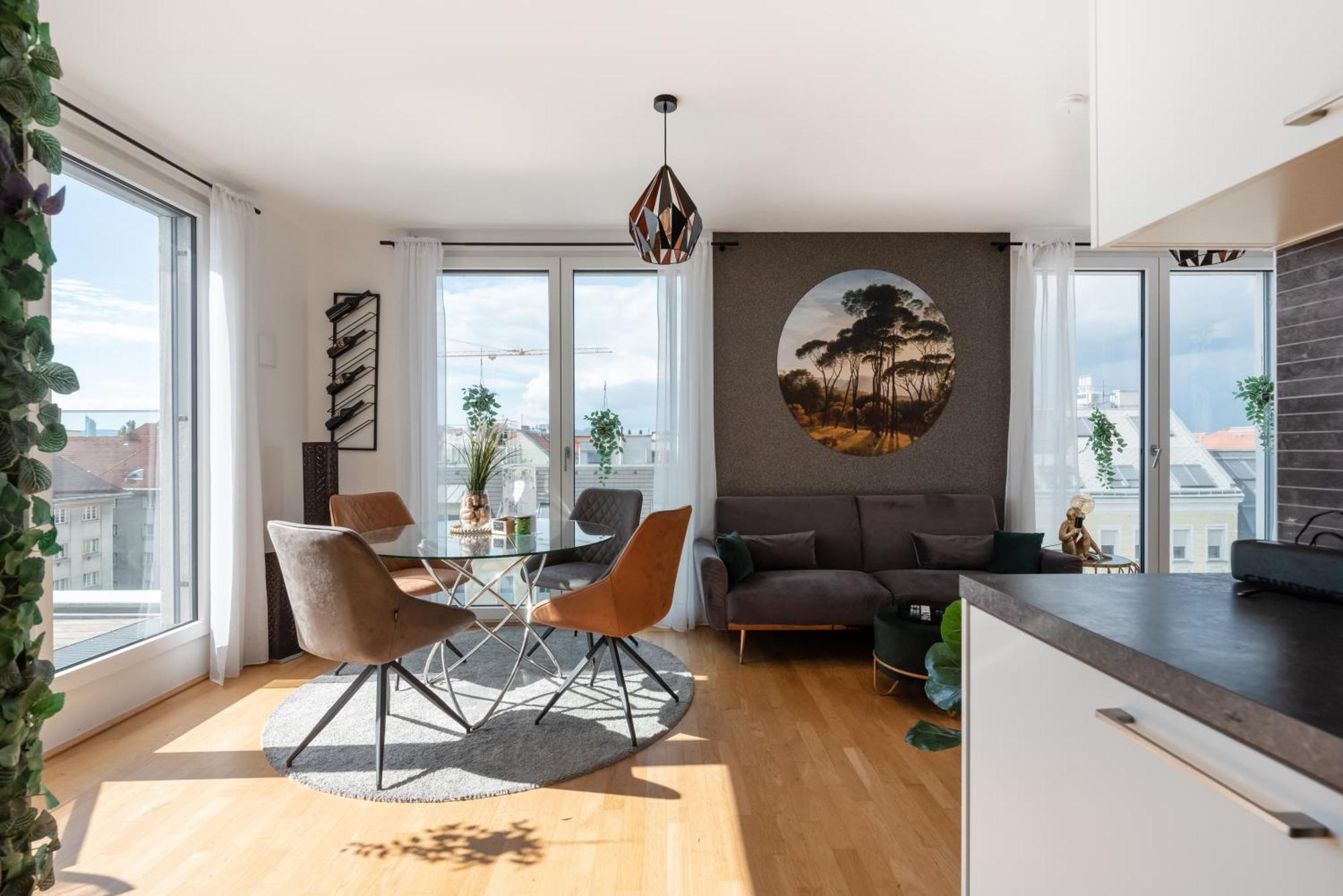 Apartment Mit Traumhafter Dachterrasse & Weitblick Vienna Esterno foto