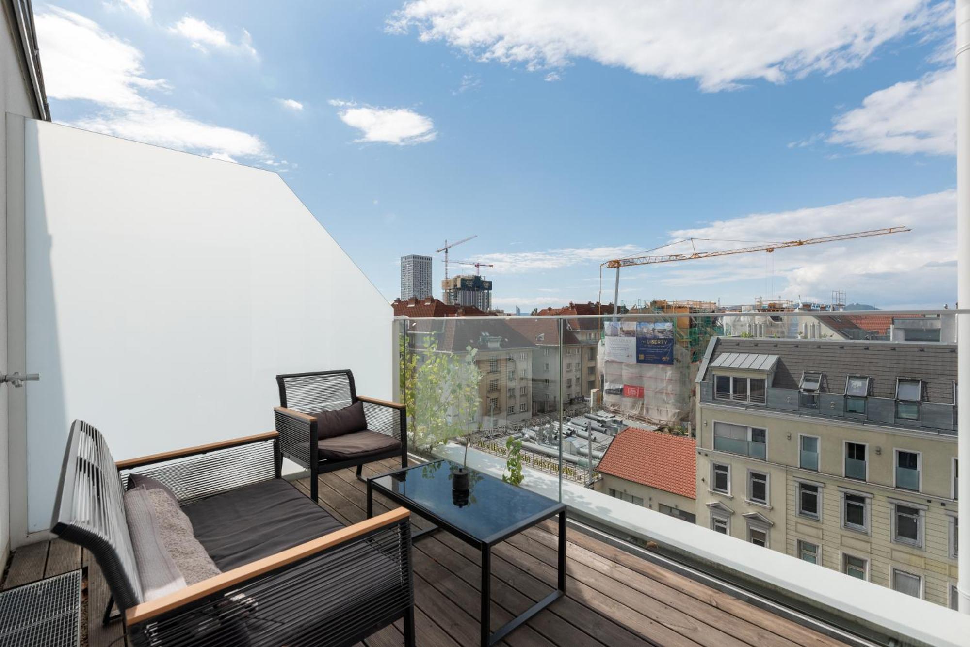 Apartment Mit Traumhafter Dachterrasse & Weitblick Vienna Esterno foto