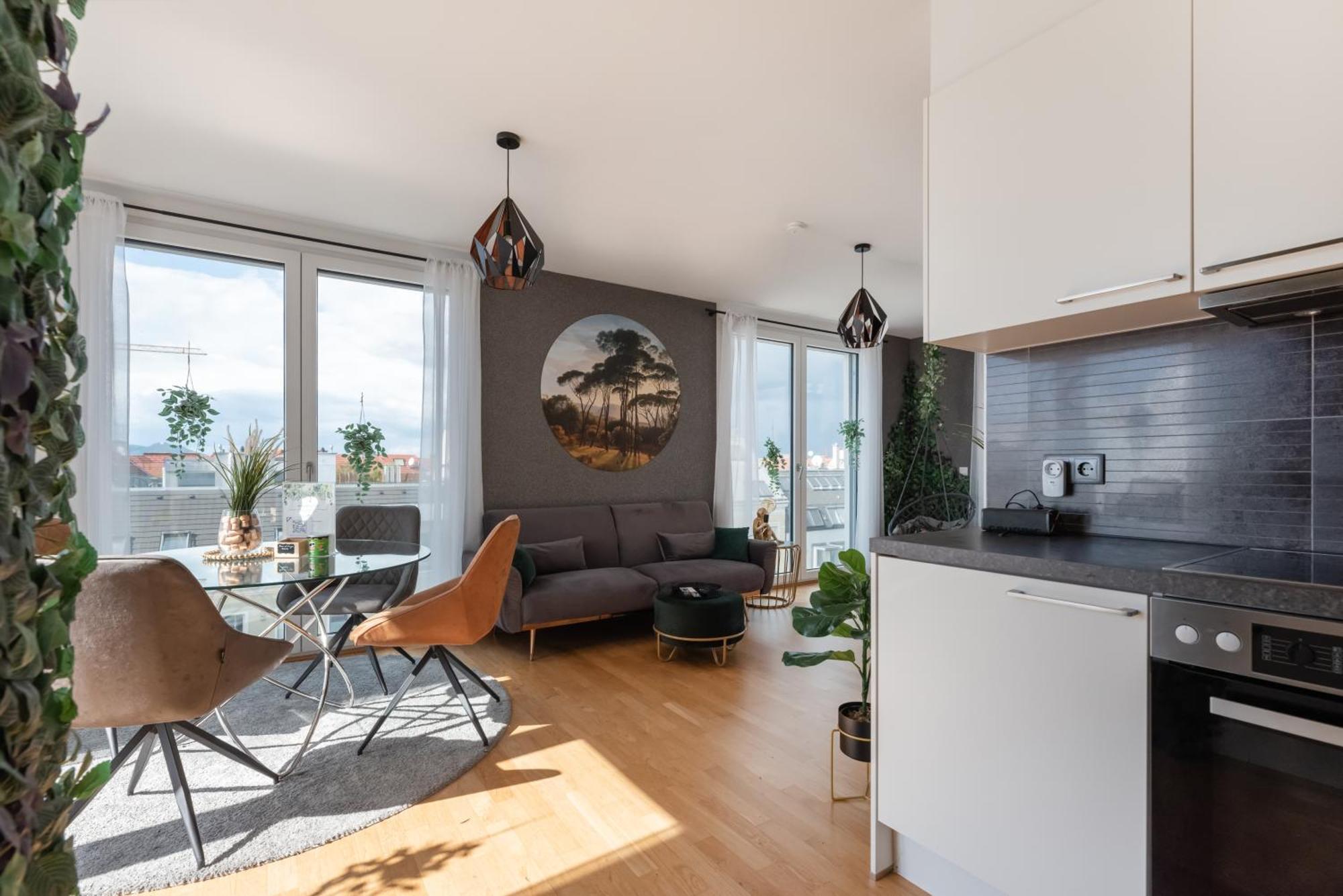Apartment Mit Traumhafter Dachterrasse & Weitblick Vienna Esterno foto