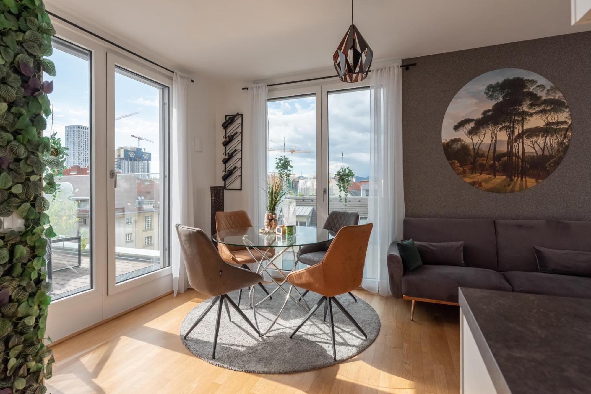 Apartment Mit Traumhafter Dachterrasse & Weitblick Vienna Esterno foto