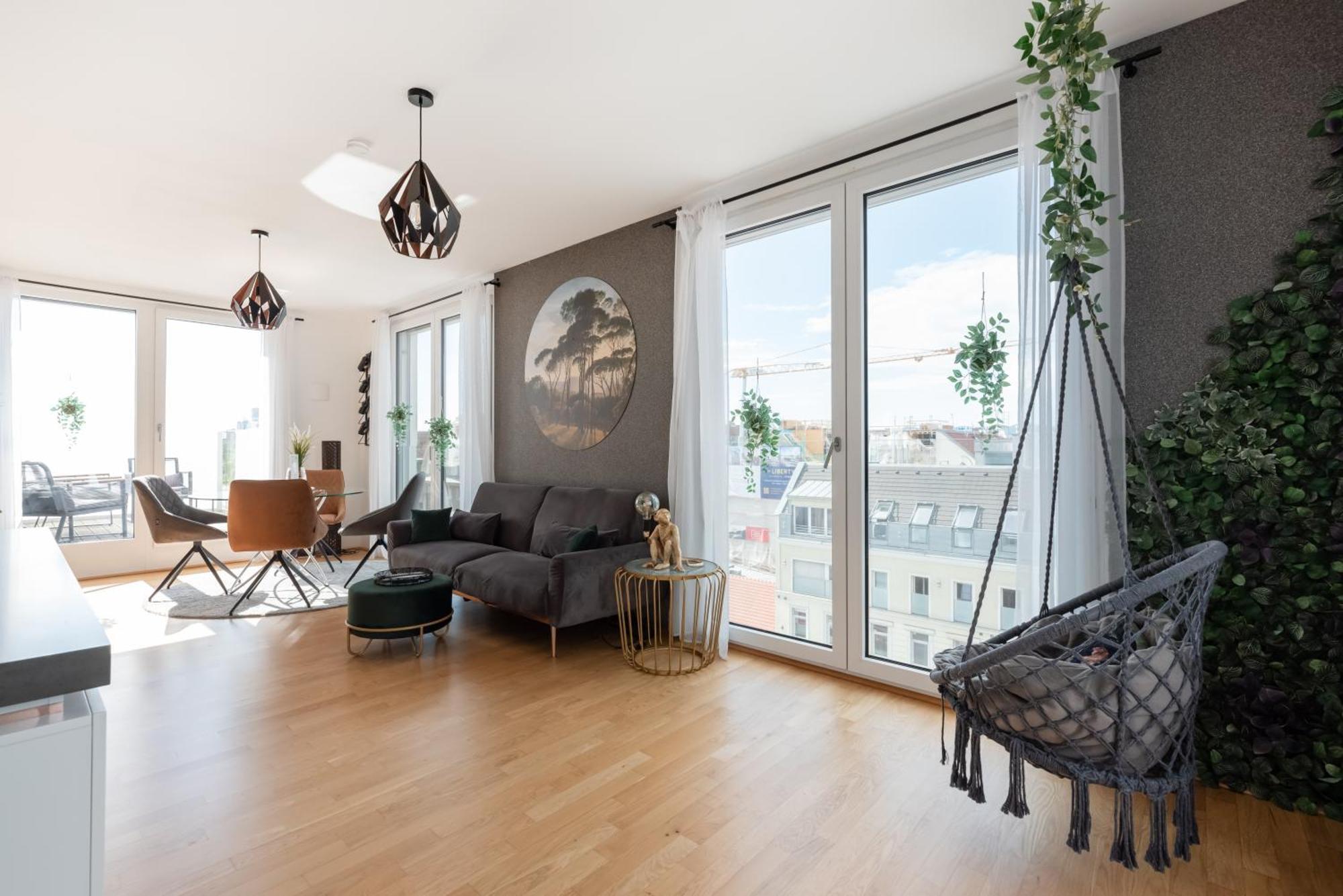 Apartment Mit Traumhafter Dachterrasse & Weitblick Vienna Esterno foto